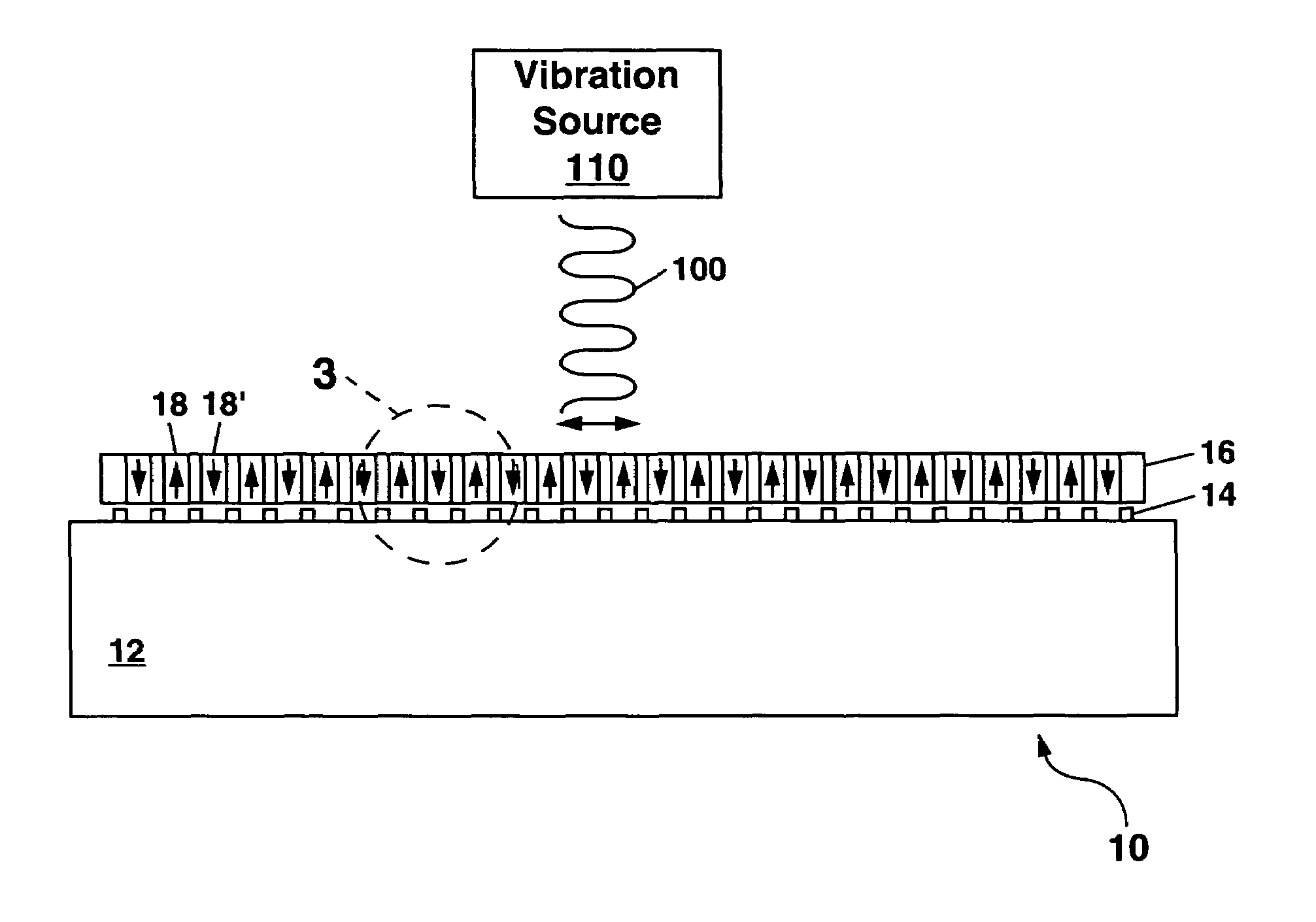 Microelectromechanical power generator and vibration sensor