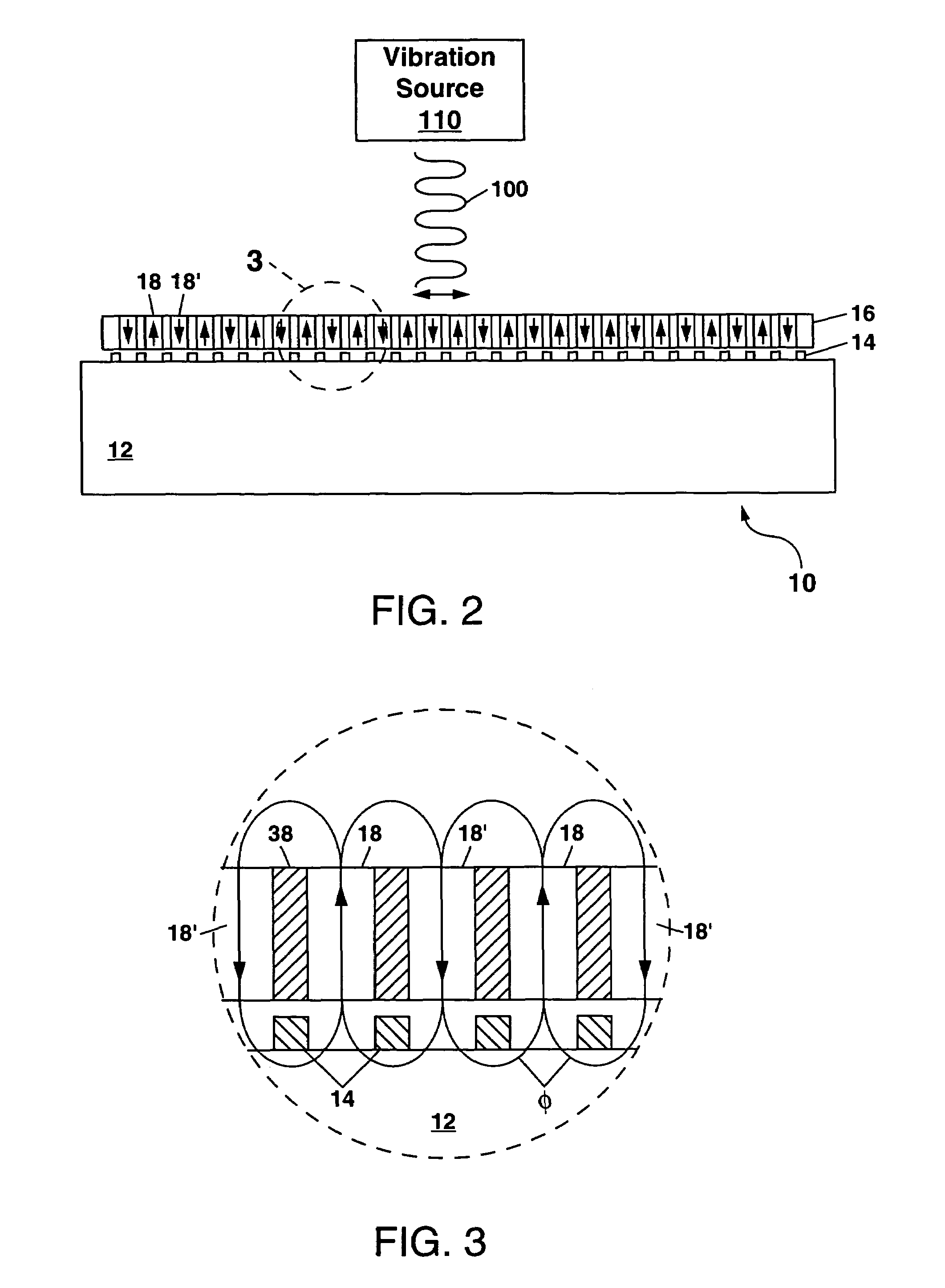 Microelectromechanical power generator and vibration sensor