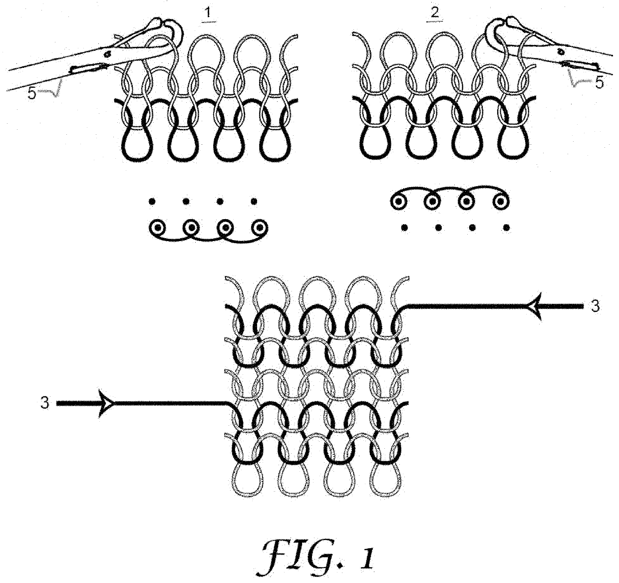 System and method for knitting shoe uppers