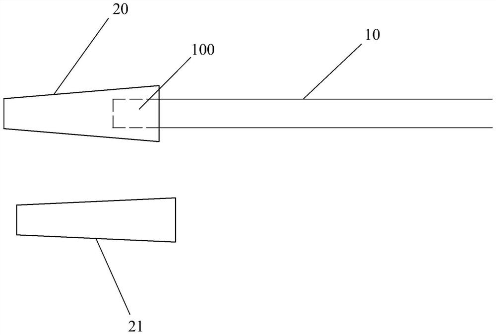 Interventional medical catheter component welding method and medical catheter