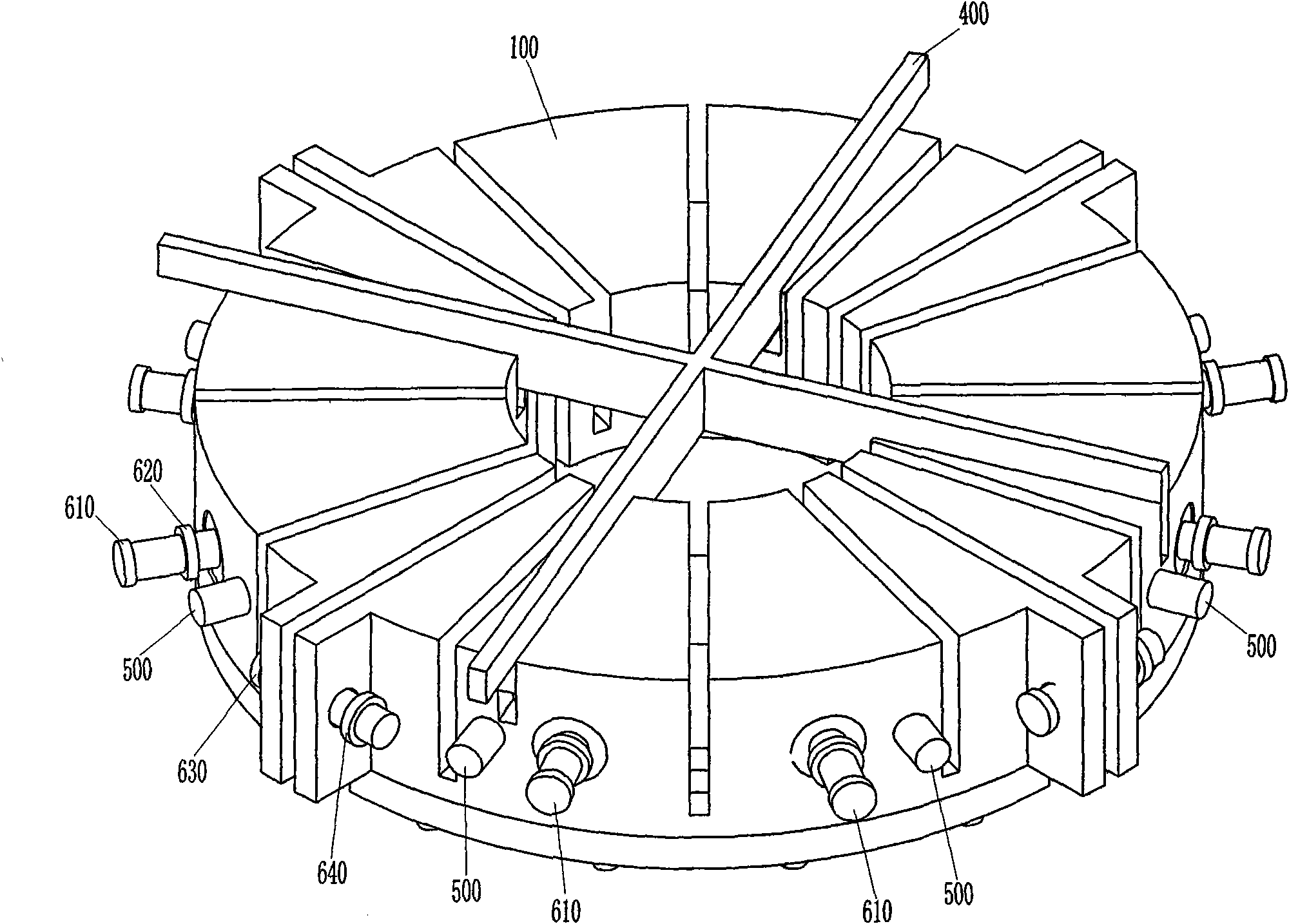 Processing method of amorphous alloy stator core slot and locking and positioning clamp thereof