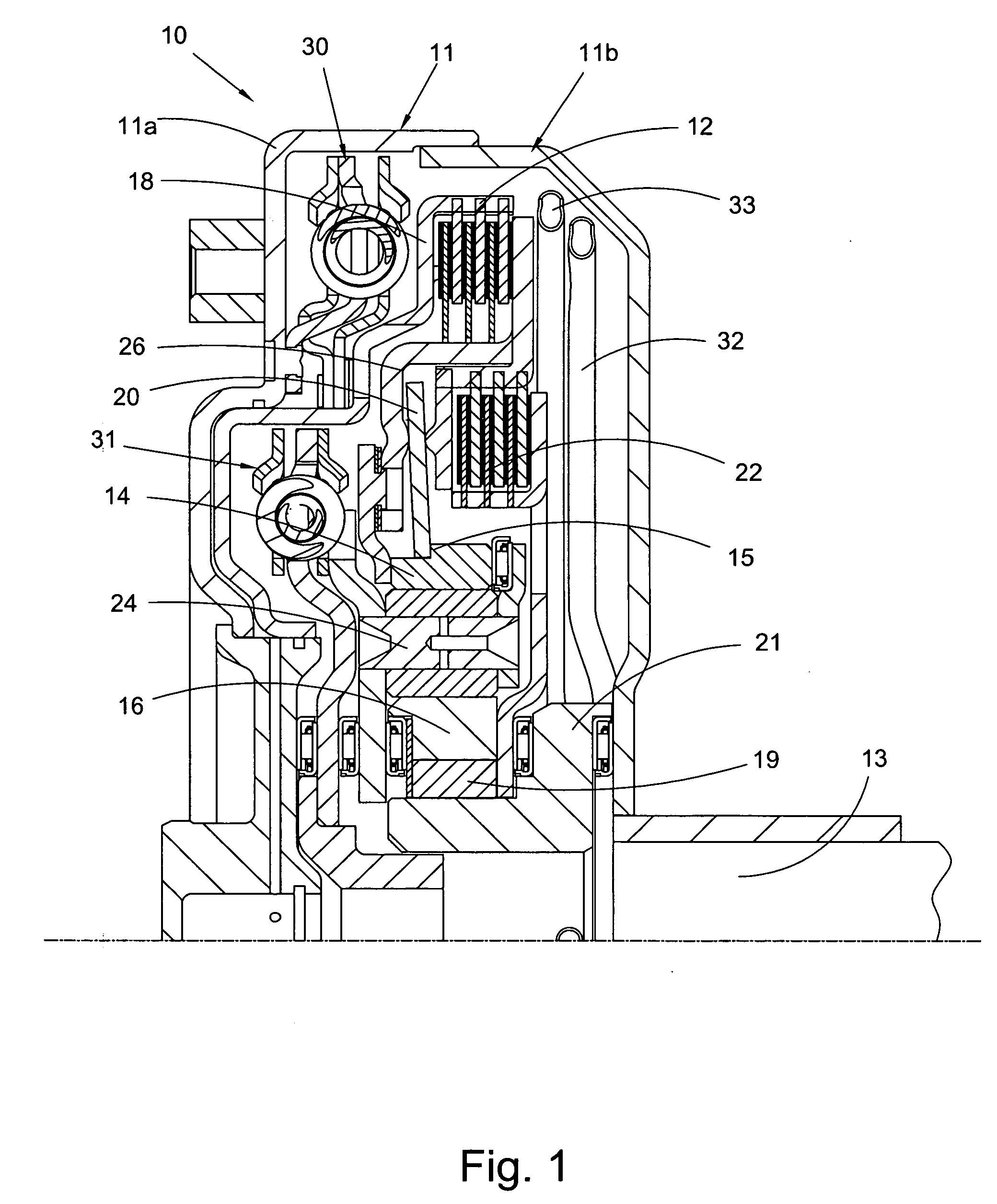 Geared torque converter with multi-plate clutches and planetary gearset