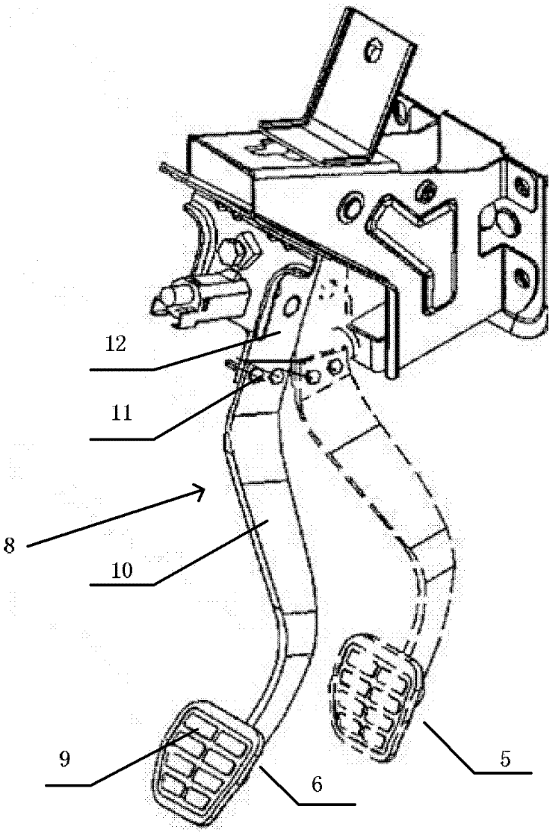 Adjustable clutch pedal mechanism