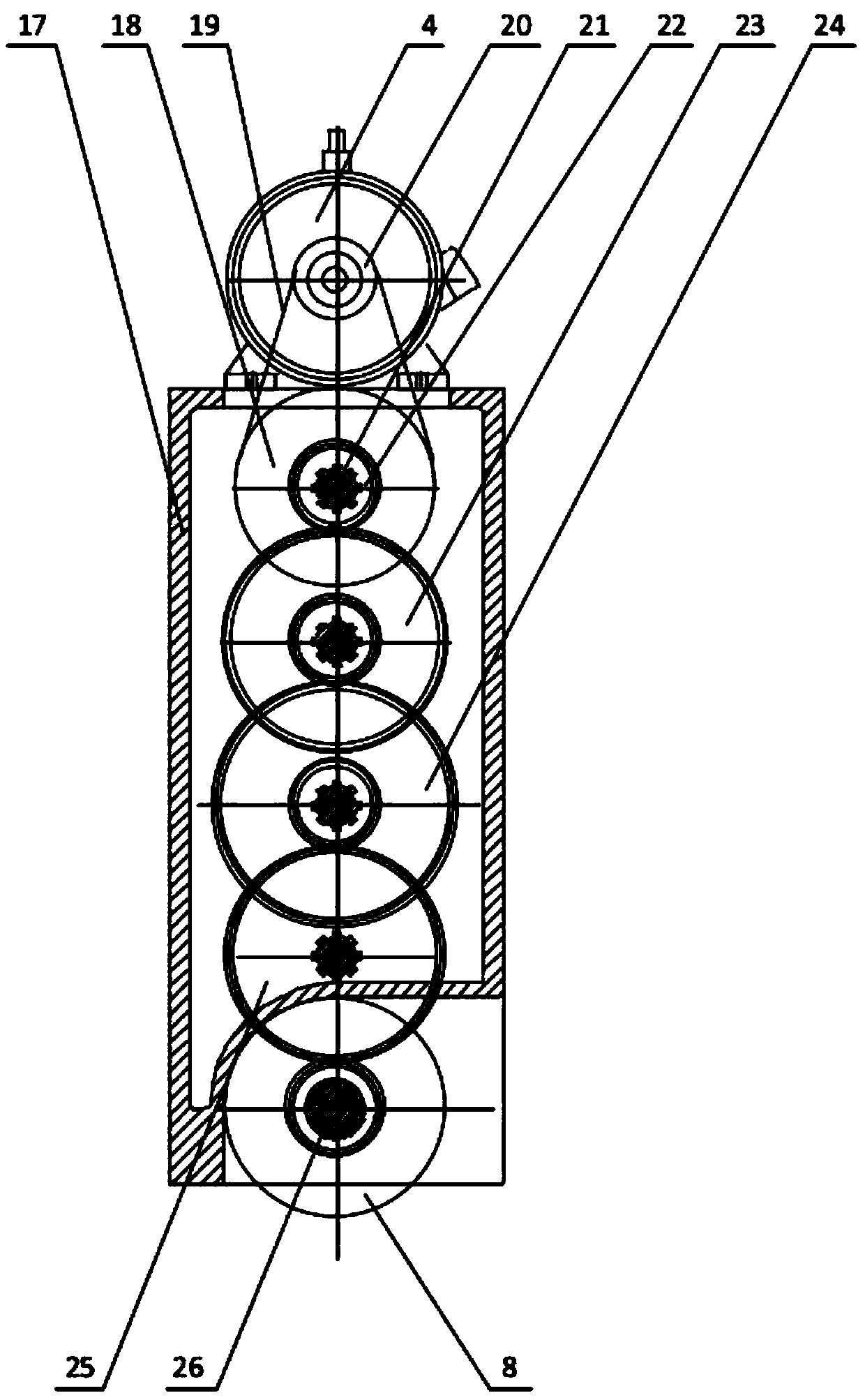 Numerically-controlled horizontal-gantry fixed-girder milling machine for cycloid gears