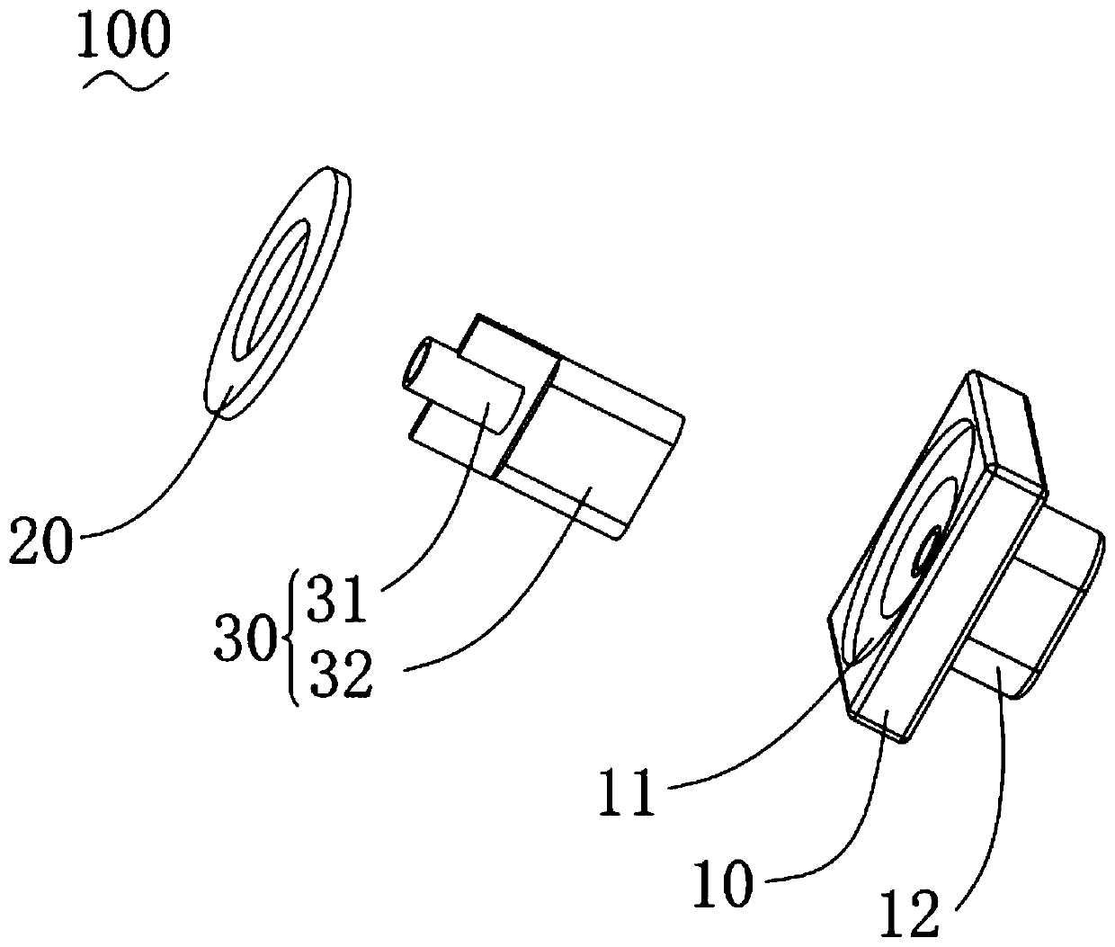 Magnetic type base of microphone