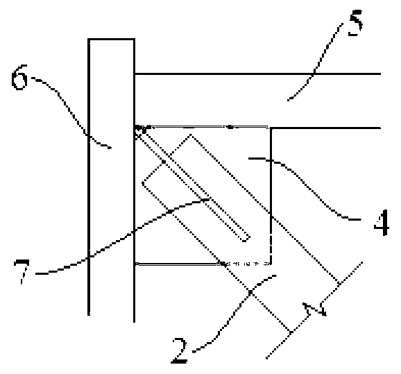 Steel plate-steel support combined lateral force resisting member and beam column structure applying same