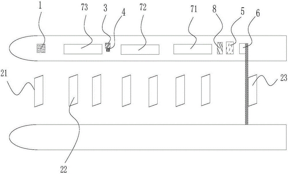 Compound self-service card sender lane system and passing method thereof