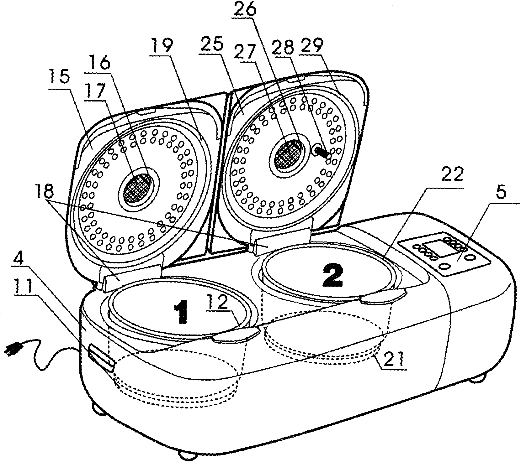 Ordered cooking machine