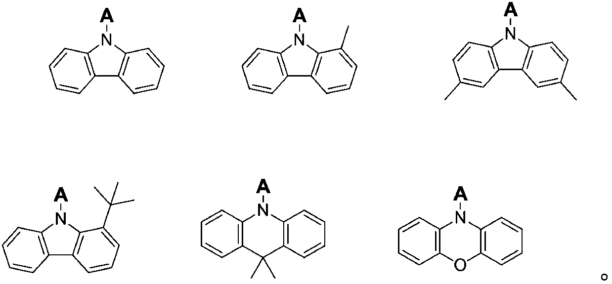 Thermal active delay fluorescent material and light-emitting device made with same