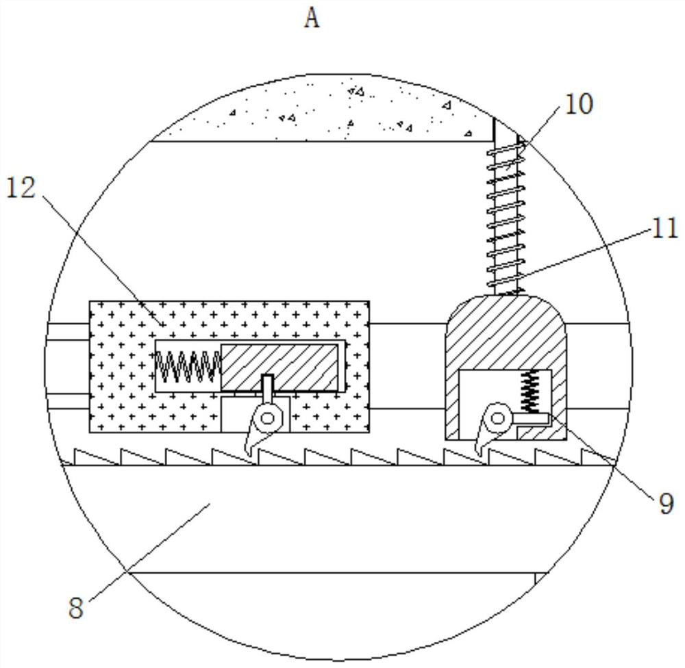 A sheet metal isometric punching device based on the principle of ratchet movement