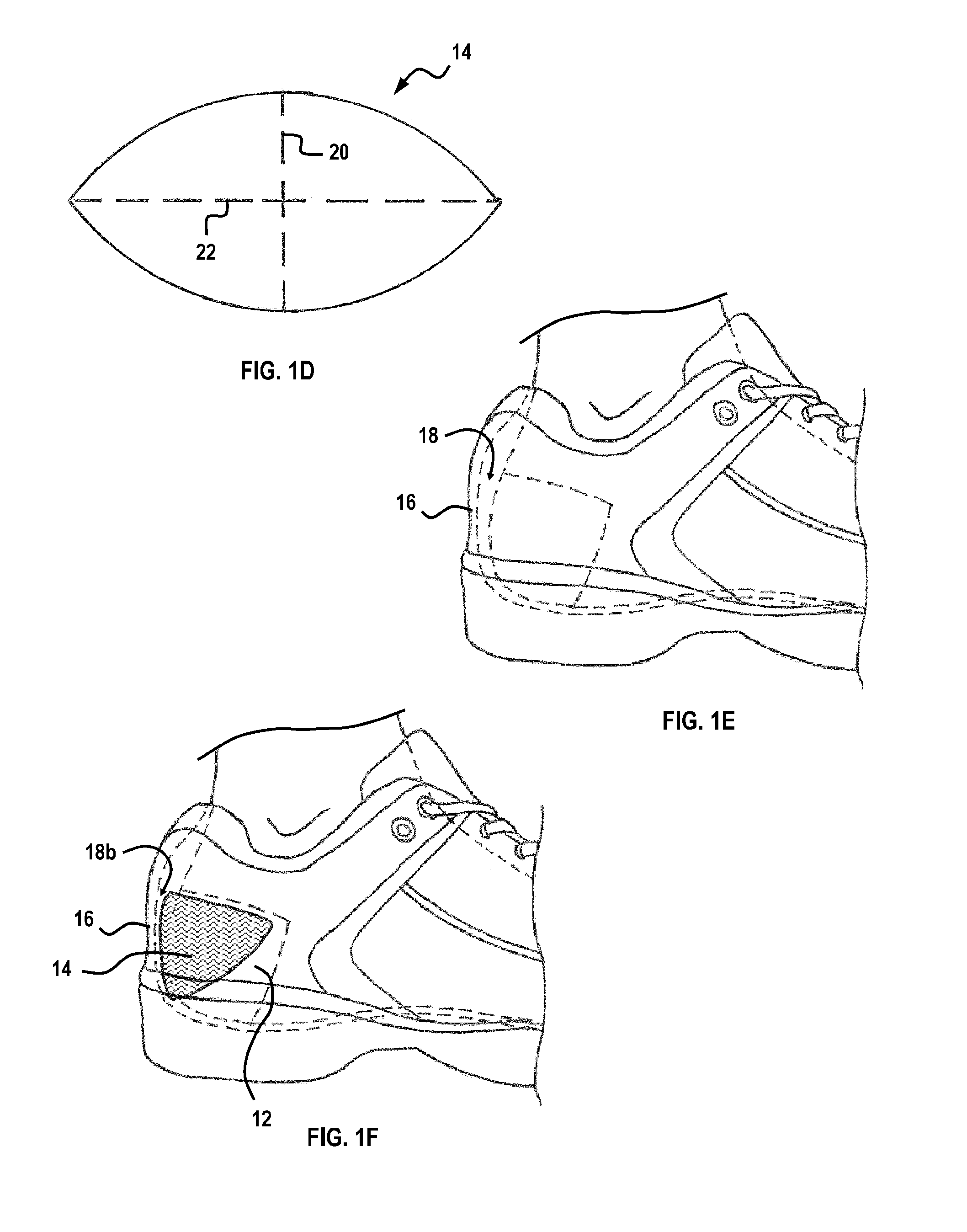 Sock with heel padding and method of making same