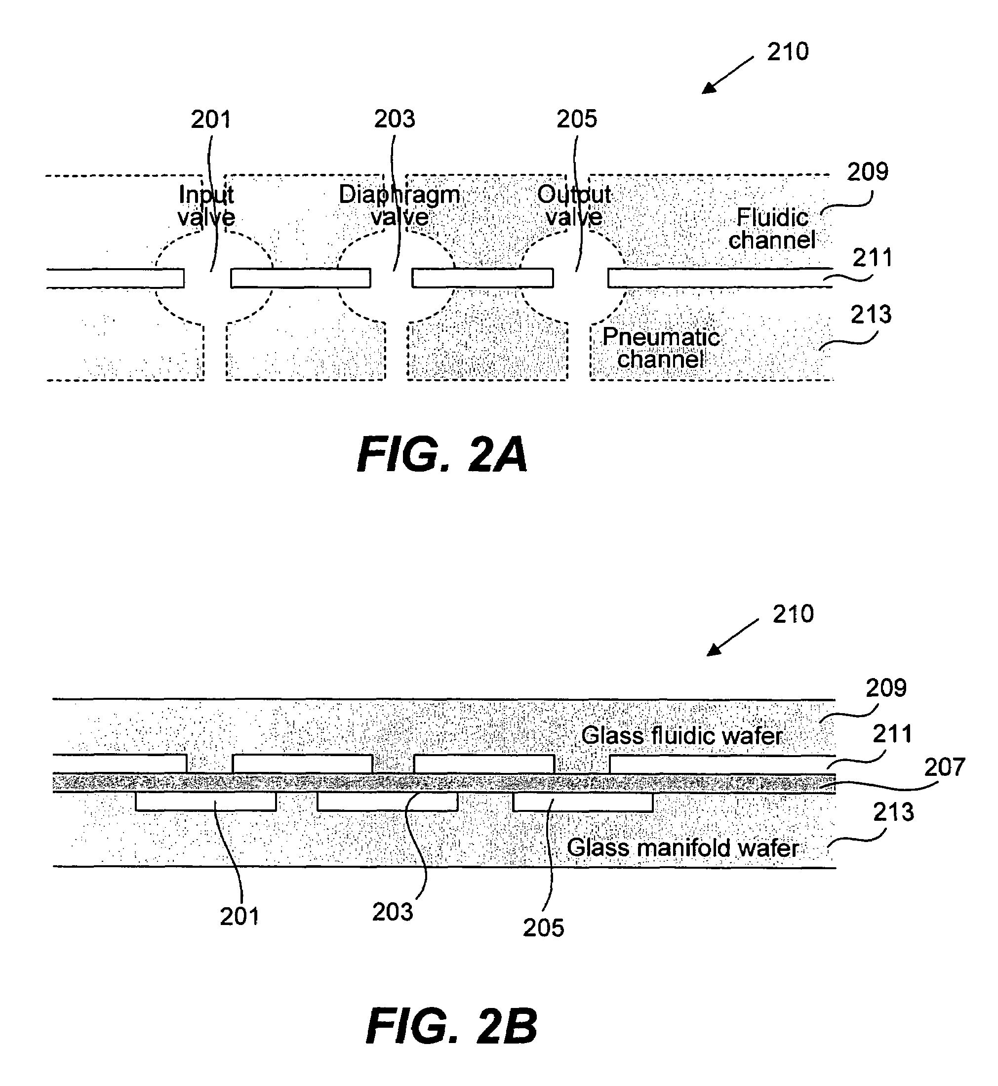 Fluid control structures in microfluidic devices