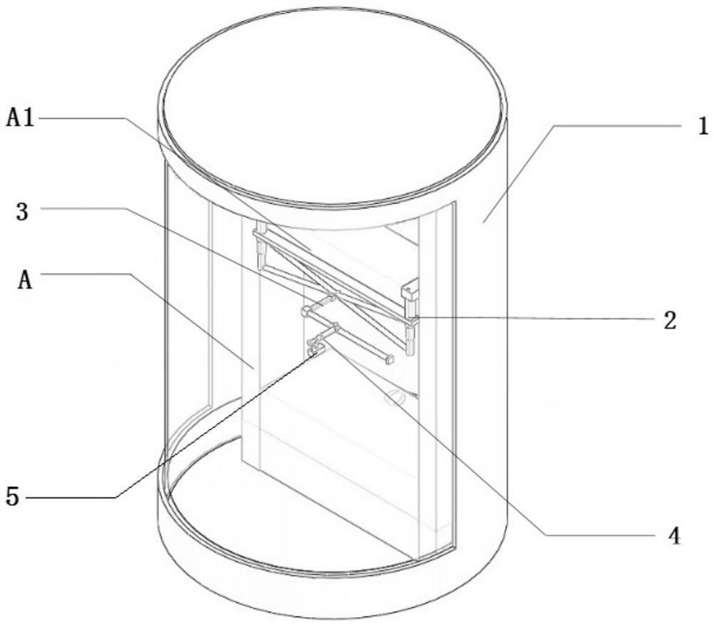 Protection and detection auxiliary device of universal material testing machine