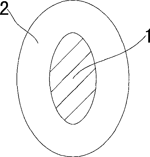 Conductive polymer resin and core-sheath composite structure dyeable antistatic fiber