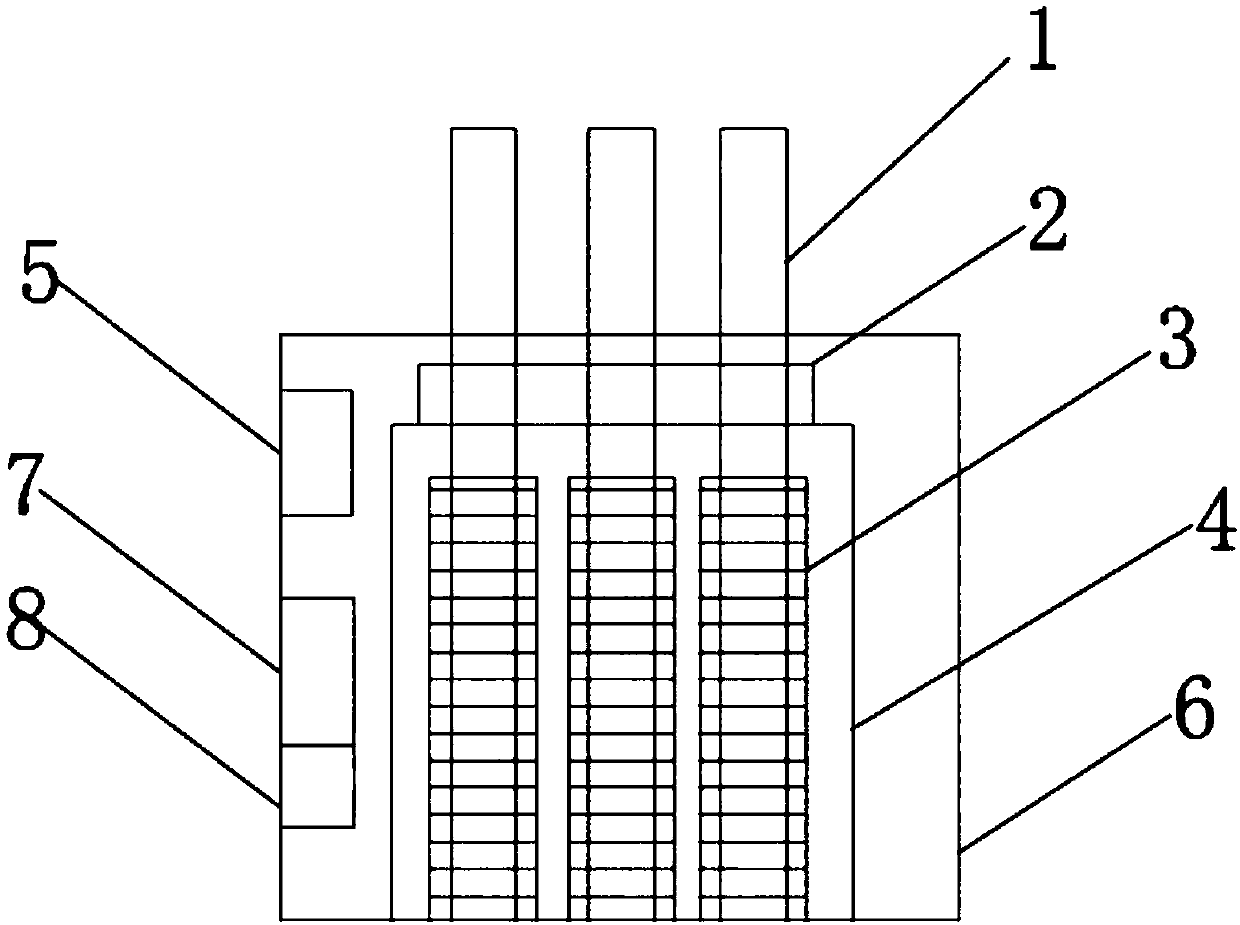 Novel material melting device for three-color 3D printer head