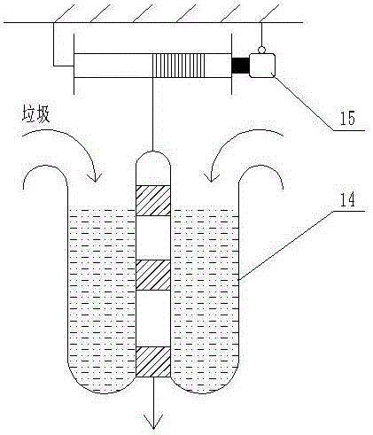 Incineration tower capable of gasifying and melting domestic waste directly