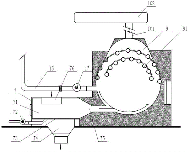 Incineration tower capable of gasifying and melting domestic waste directly