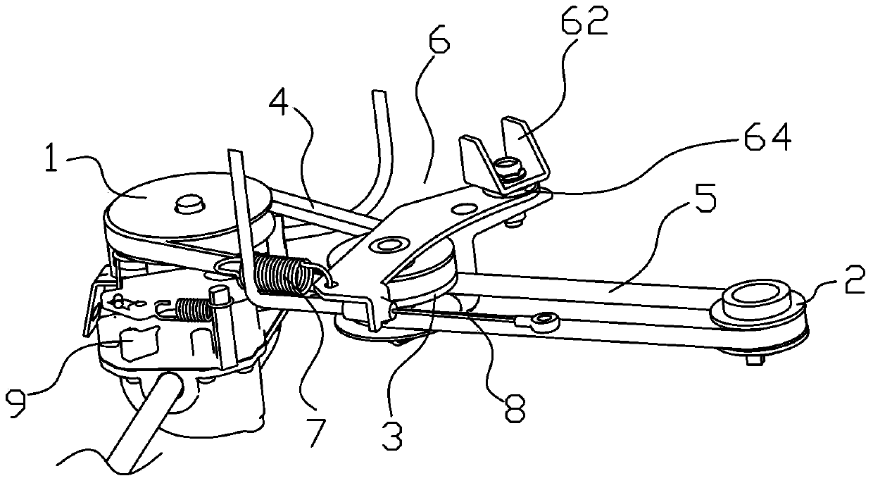 Walking stepless speed change adjusting mechanism for lawn mower