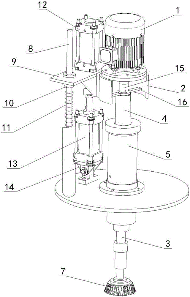 Automatic deburring device capable of realizing compensation