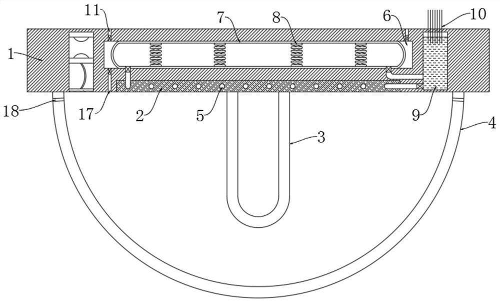 High-temperature self-starting heat dissipation device for LED lamp