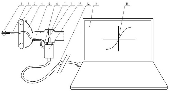 Portable nasal respiratory function detection device