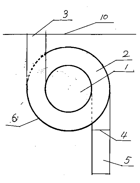 Upright column spiral type emergency escape tunnel