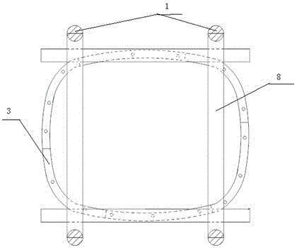 Construction device of active assembling type open caisson and construction method using same