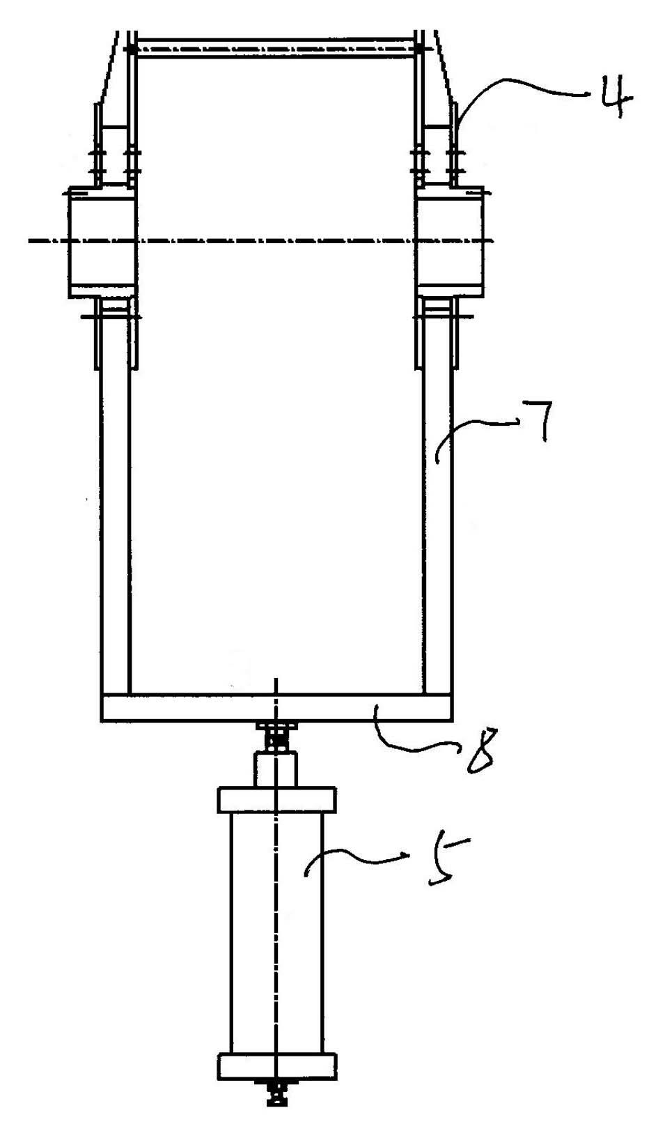 Single-cylinder pressure device applicable to cotton lap pressure of strip and lap combination machine