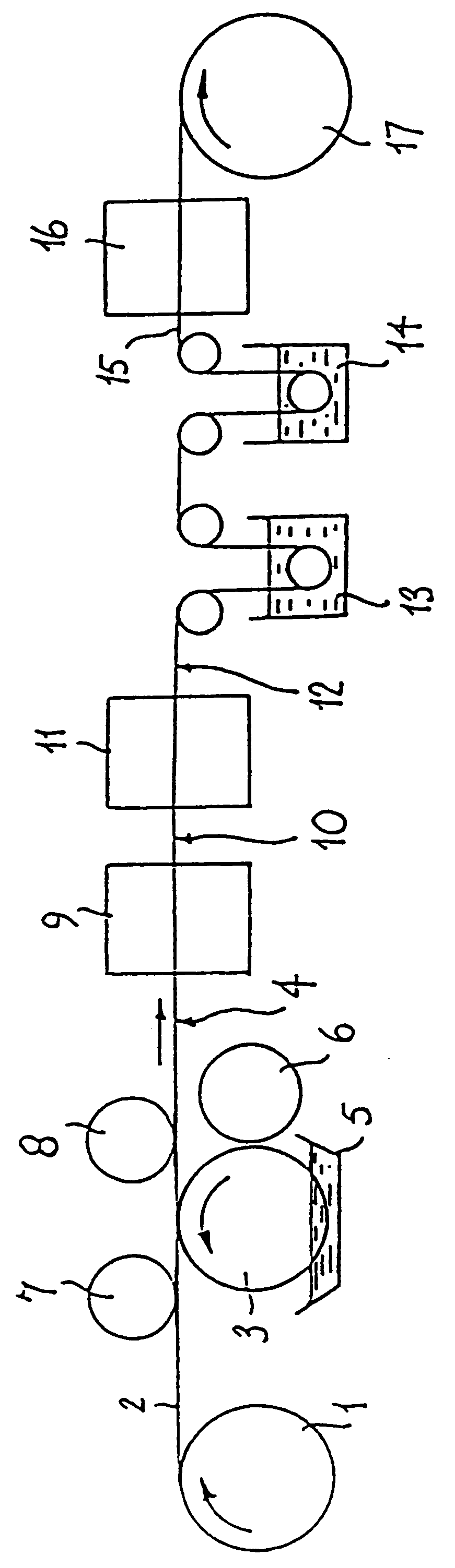 Process for producing a colored polyester film