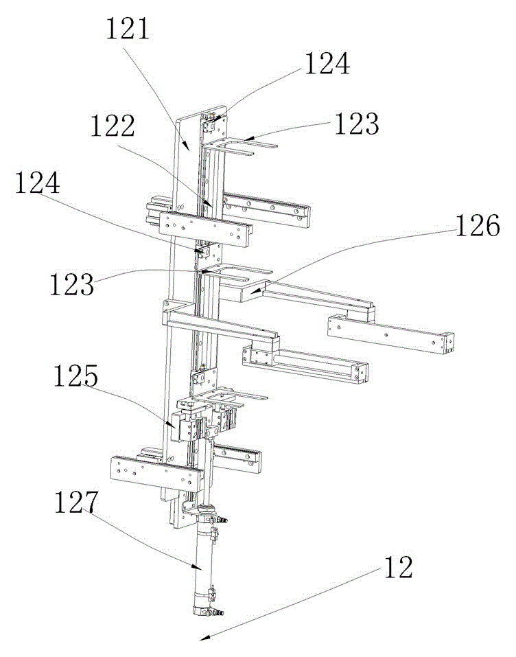 Full-automatic flowing storage platform equipment and flowing storage method for clamping jigs