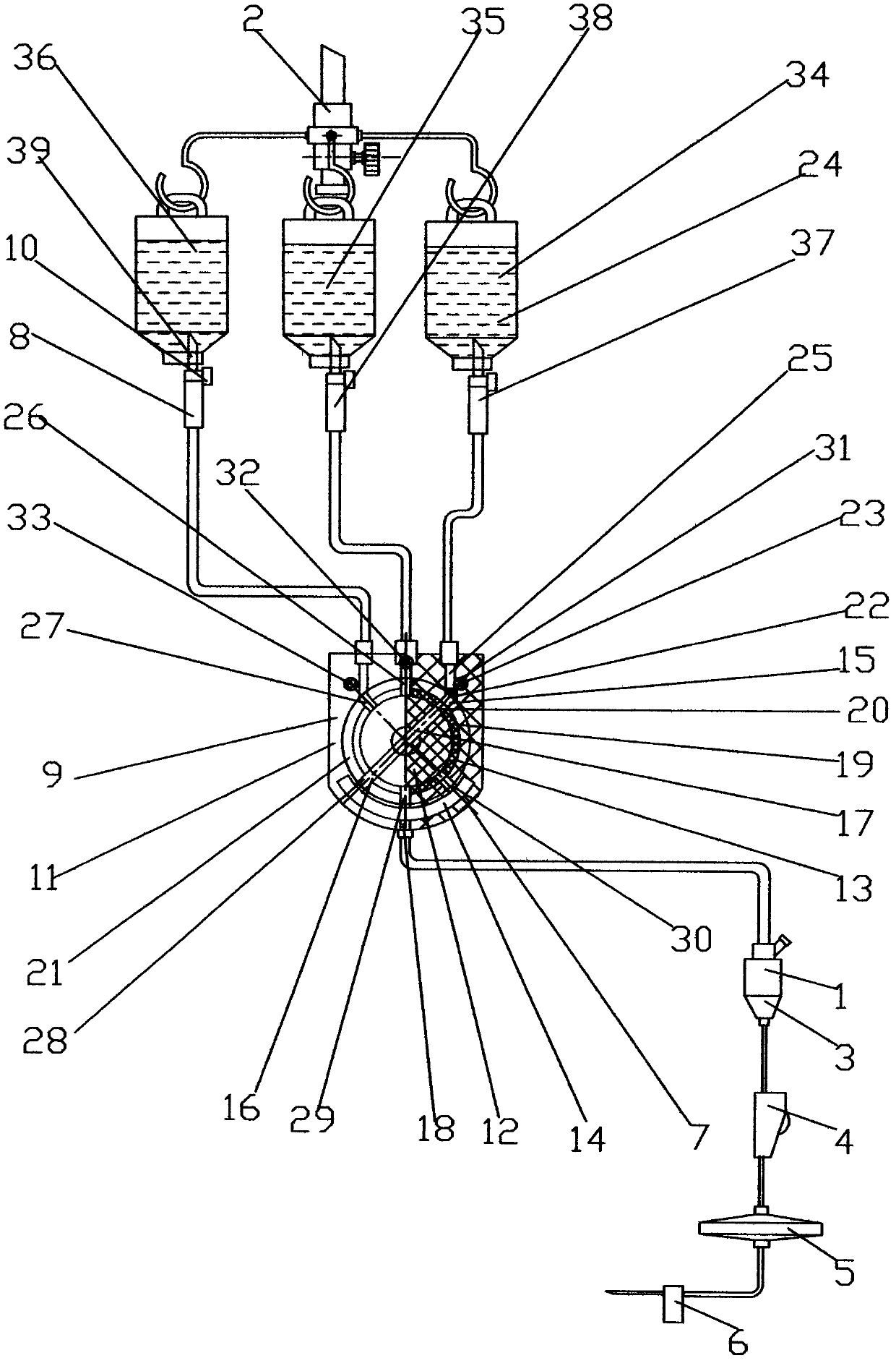 Multi-bottle infusion device