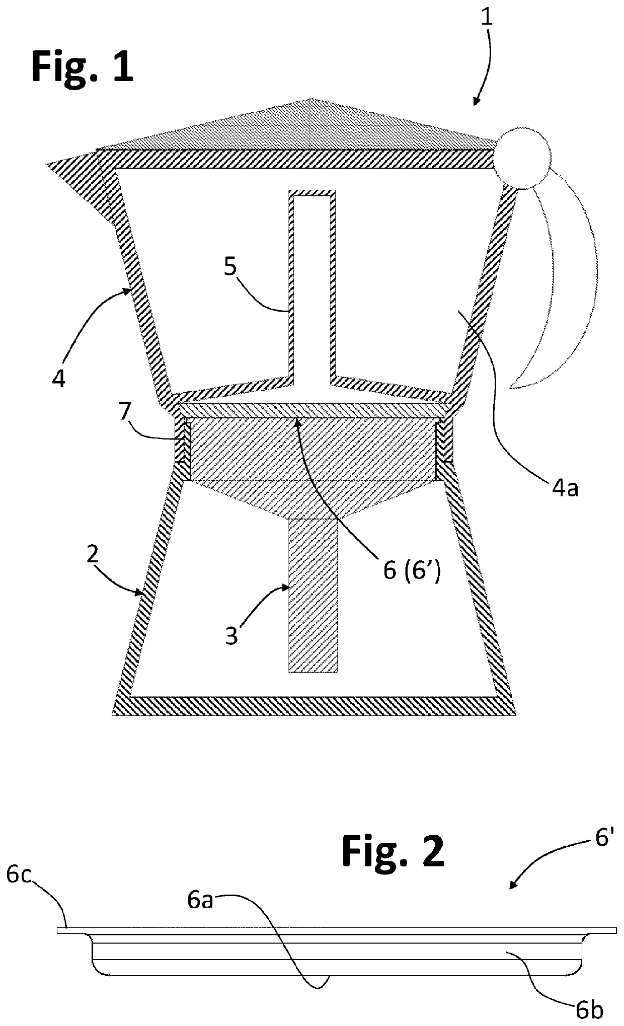 Plate filter for coffee makers and the like, and coffee maker including said filter