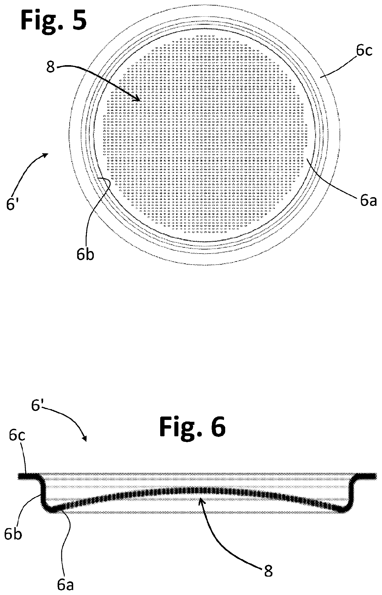 Plate filter for coffee makers and the like, and coffee maker including said filter