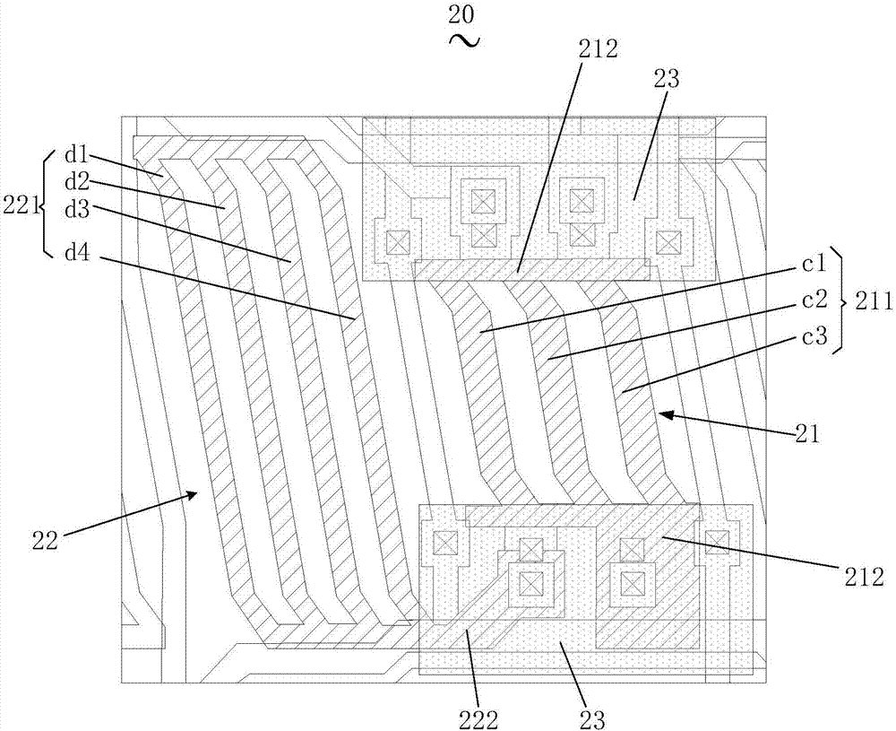 Display panel and pixel structure of same