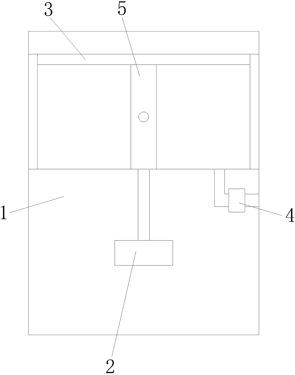 Water mist projection display cabinet