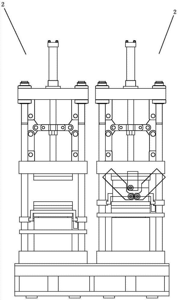 A three-color injection molding device