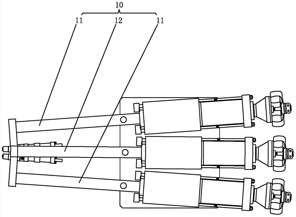 A three-color injection molding device