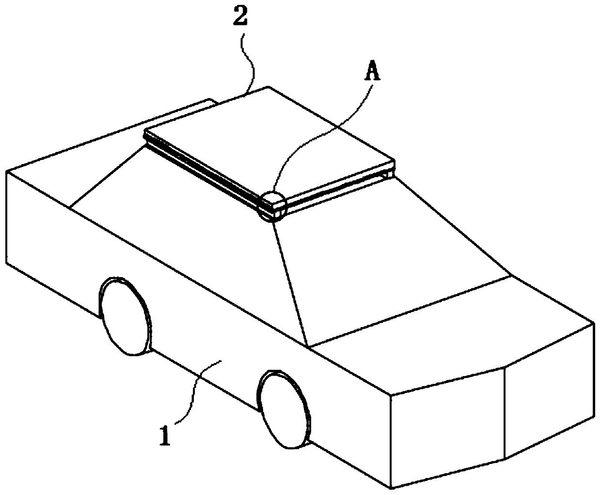 A kind of retractable protection device for automobile