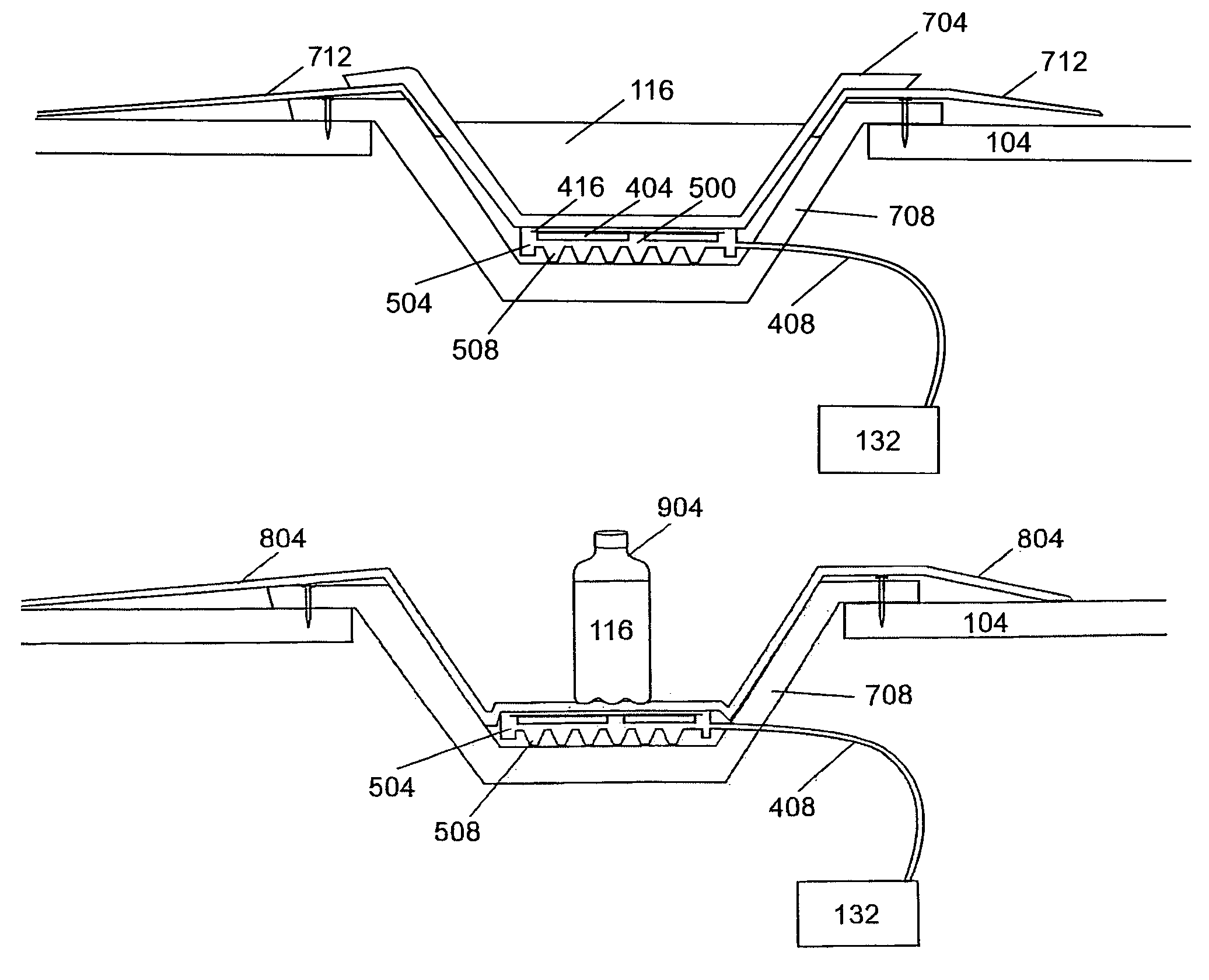 Heating element for liquid warming device