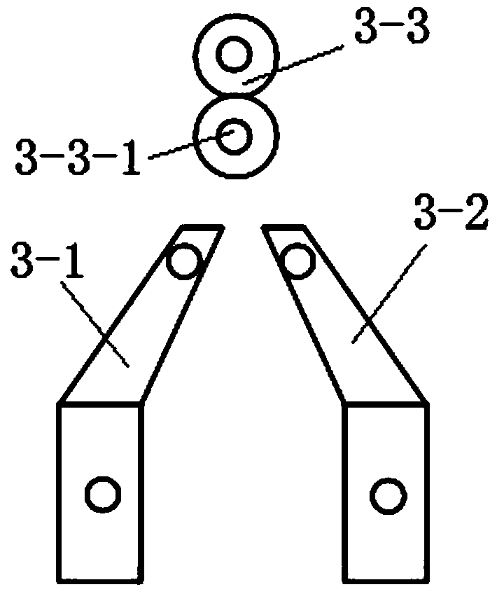 Zig-zag derrick for replacing disconnecting link