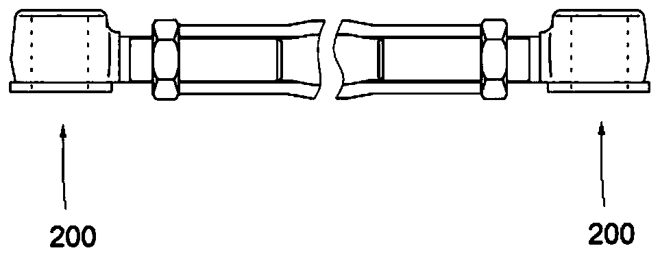 Paint spraying system of automobile steering pull rod and paint spraying method