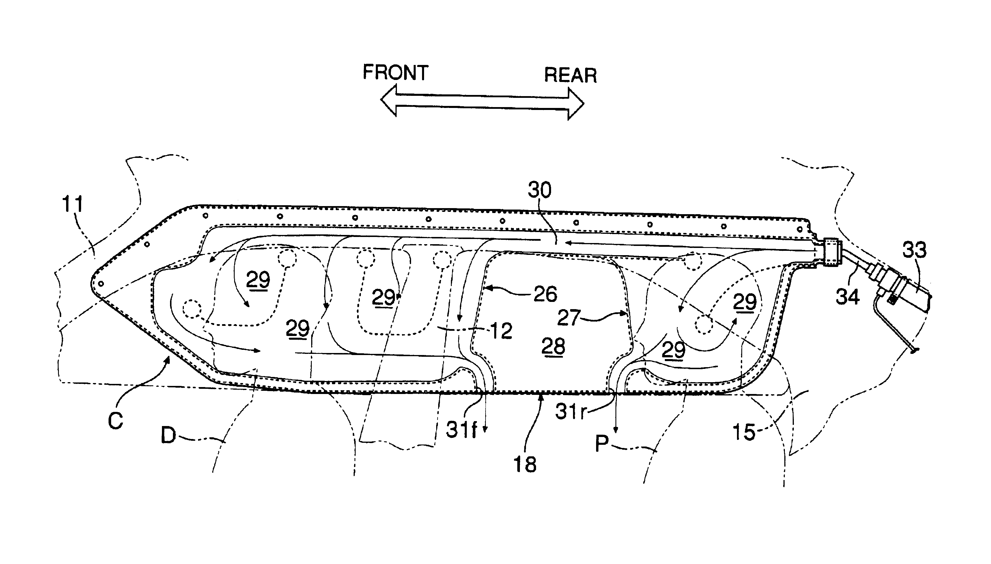 Occupant restraint system including side airbag with vent hole