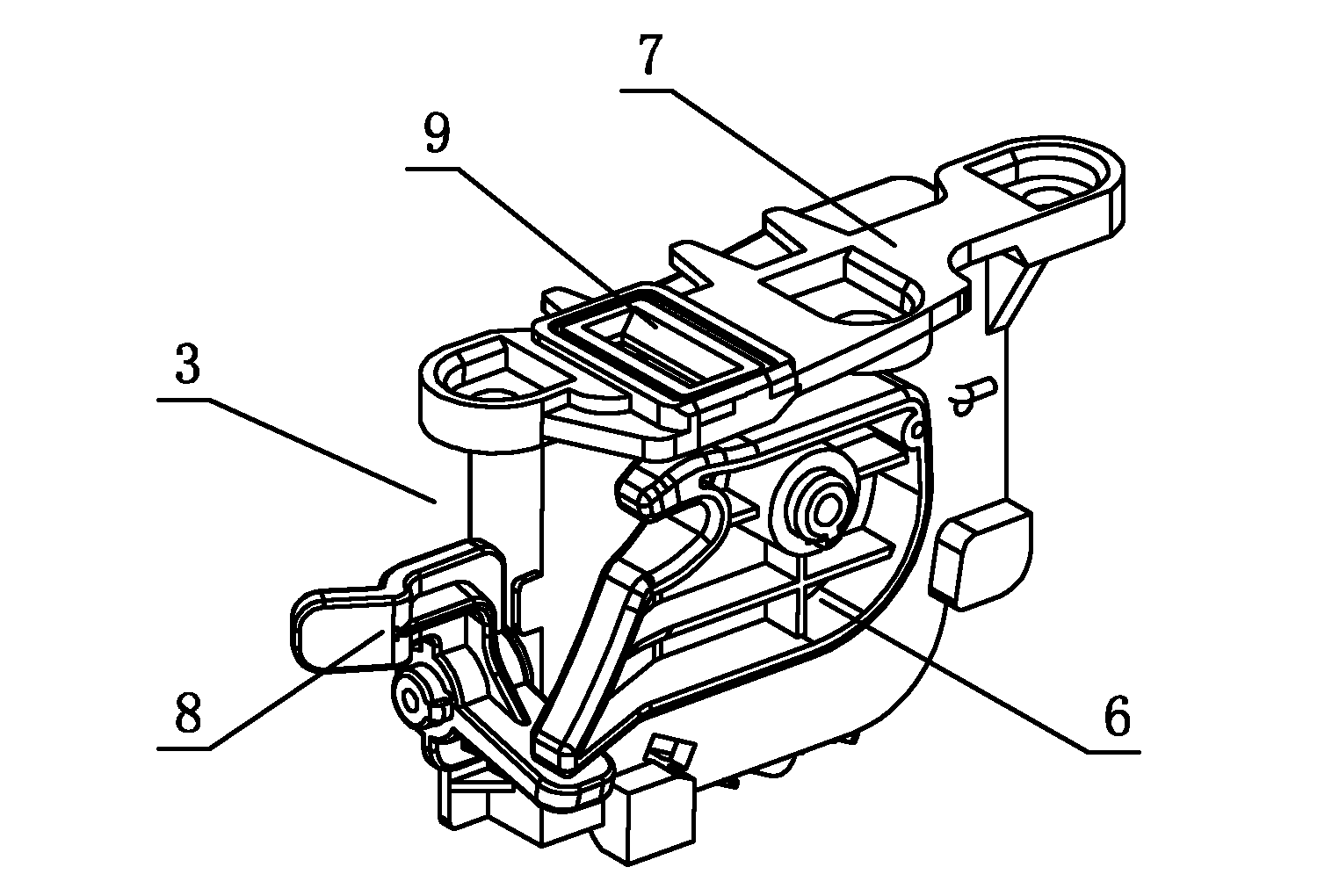 Micro-switch mounting structure for microwave oven