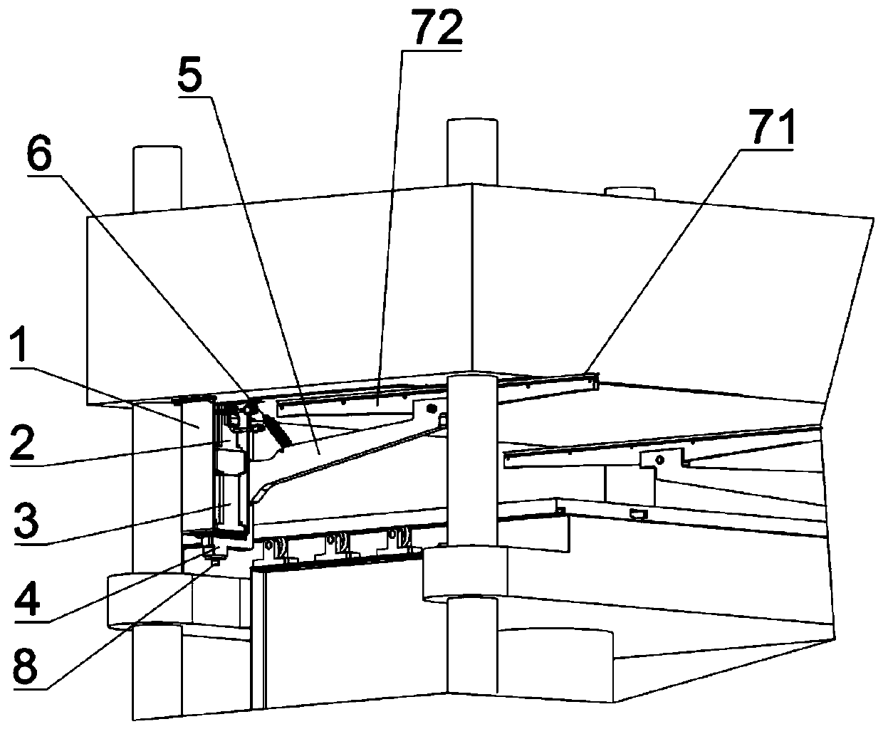 Rotary sweeping and scraping device