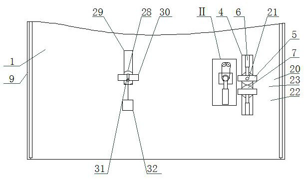 Automatic cleaning mechanism for flame-retardant polyester fabric and silk-woven fabric