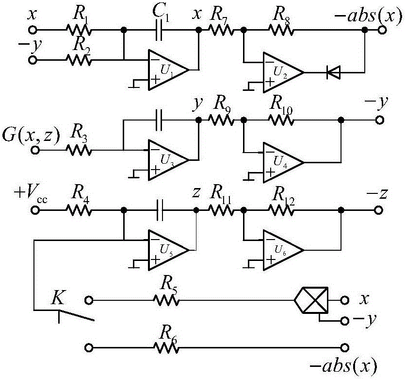 Digital-analog hybrid chaotic circuit including logic device, and operation method thereof