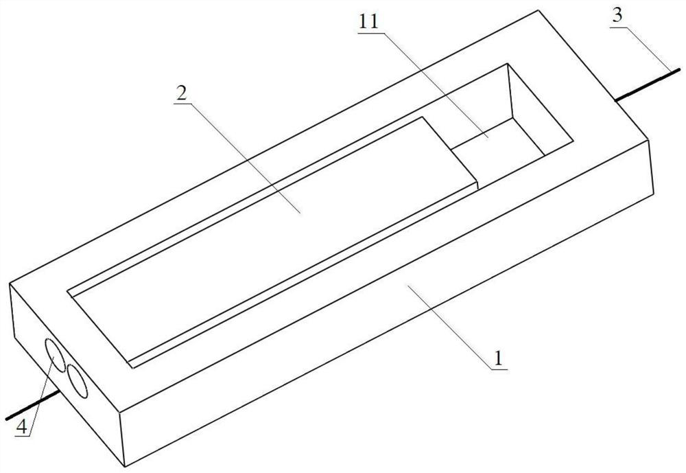 Cold and hot extension type fiber bragg grating temperature sensor