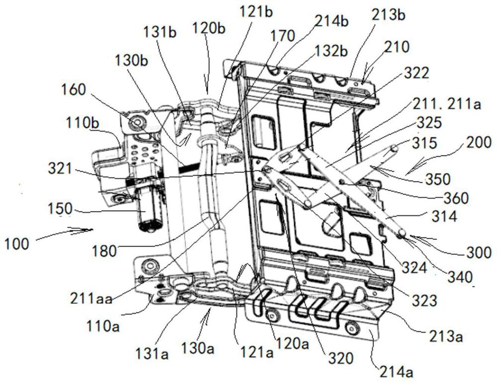 Seat leg support extension driving mechanism