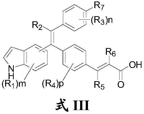 A kind of substituted olefin compound and its preparation method and application