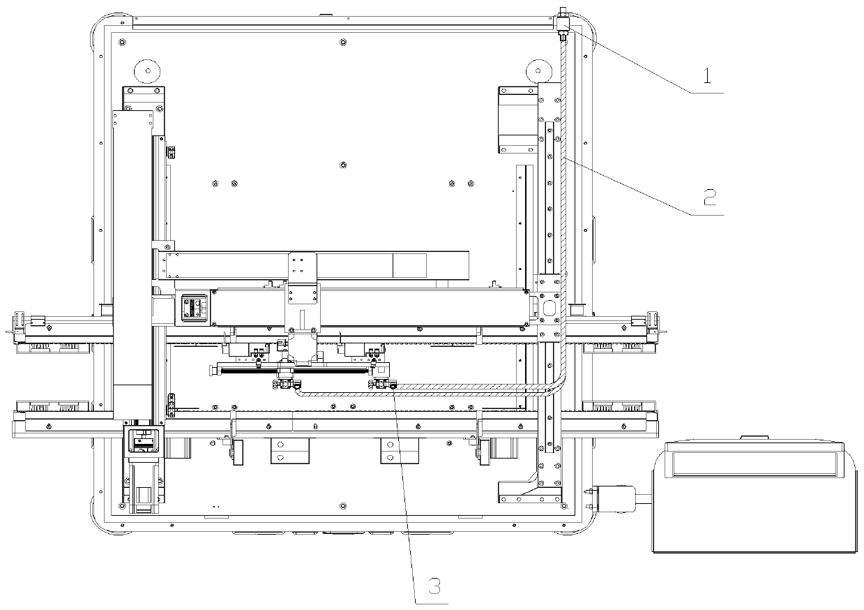 Glue spray pipe and glue spray equipment